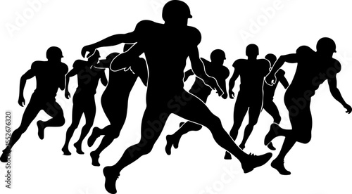 American football, players vector bundle
