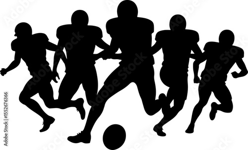football, American football, players, sports, game, vector bundle