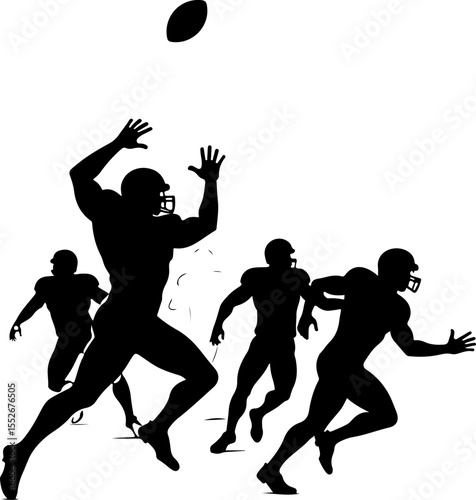 football, American football, players, sports, game, vector bundle