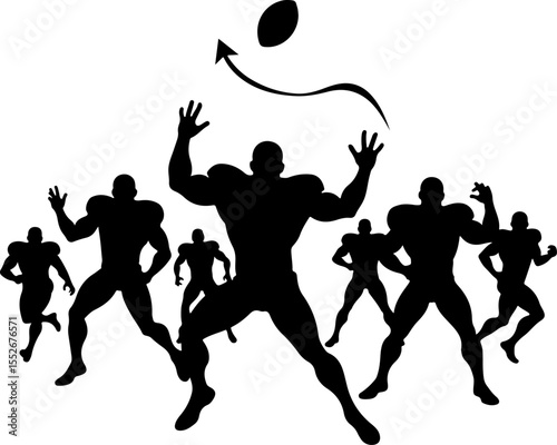 football, American football, players, sports, game, vector bundle