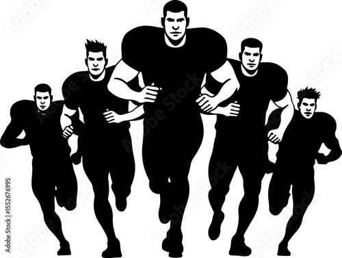 football, American football, players, sports, game, vector bundle