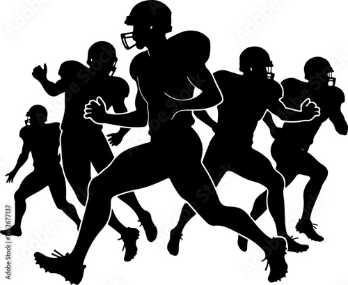 football, American football, players, sports, game, vector bundle