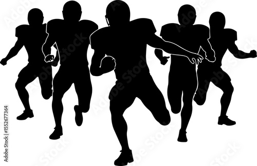 football, American football, players, sports, game, vector bundle