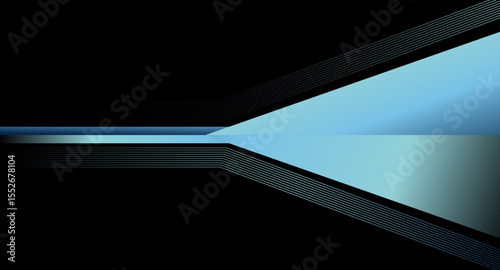 Geometric Background with Cool Blue Tones For presentation, Website banner, cover, and Wallpaper