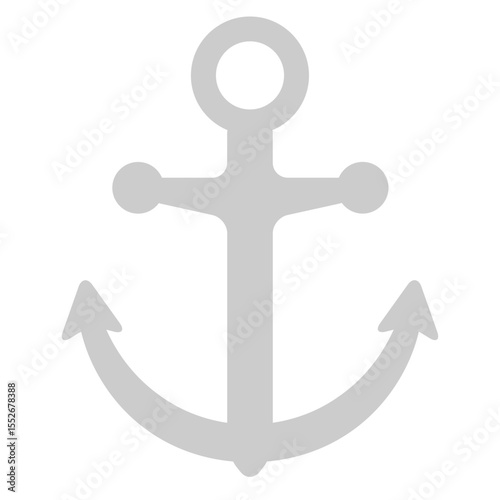 Summer flat color icon. Anchor