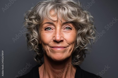 Close up, Head and shoulders portrait of mature woman
