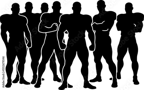 American Football Action Silhouette vector bundle
