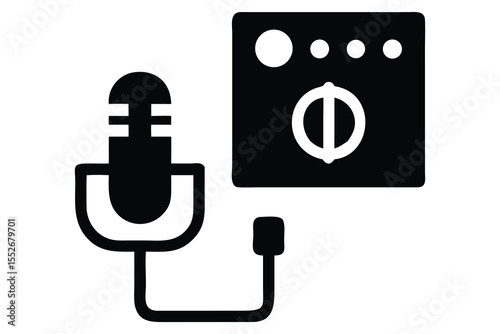 Microphone and Audio Mixer Icon