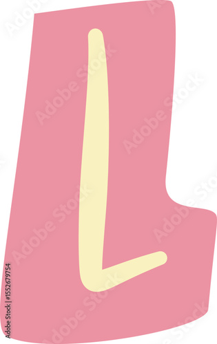 Cutout Scrapbook Letter L