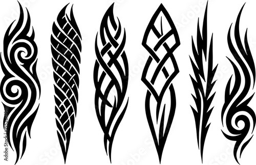  Tribal Tattoo Design Elements vector bundle
