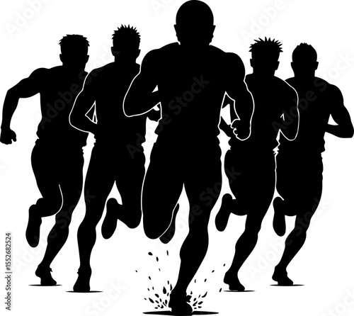 American Football Player Silhouettes vector bundle