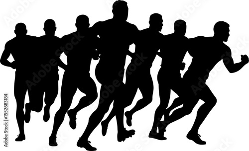 American Football Player Silhouettes vector bundle