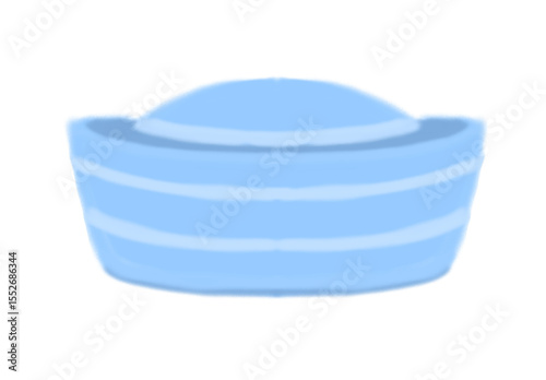 A Sailor hat Cartoon isolated transparent background 