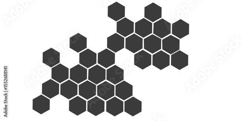Abstract vector background with a seamless hexagonal honeycomb pattern, ideal for technology or business designs