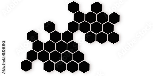 Abstract vector background with a seamless hexagonal honeycomb pattern, ideal for futuristic technology or business designs