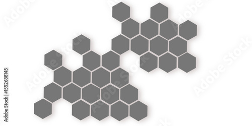 Geometric honeycomb vector illustration featuring a seamless hexagonal pattern for modern digital and business designs