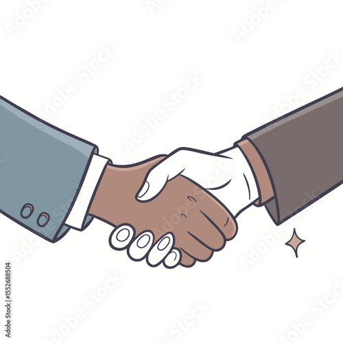 Handshake vector illustration for partnership