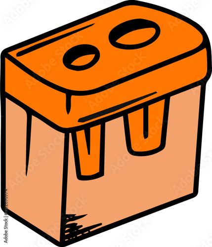 Illustration of a pencil sharpener