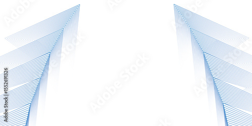 Futuristic abstract background with blue gradient line arrows pointing upward. Clean, minimal, and ideal for growth, progress, or tech visuals. Arrow, Gradient, Abstract, Blue, Minimal