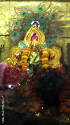 Traditional Hindu fire ceremony with sacred statues, Indian religious celebration verticalspiritual aura vertical background Indian traditional festival reel vertical story for Indian puja.
