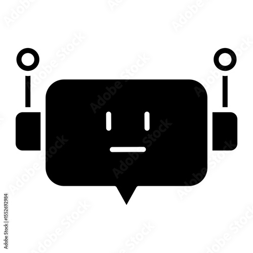Minimalist Chat Bot Icon