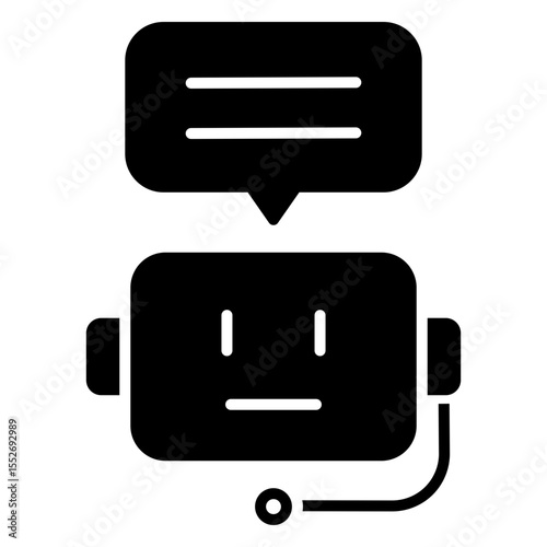 Minimalist Chat Bot Icon