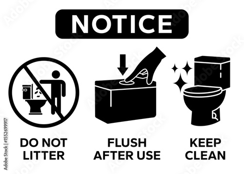 Toilet cleaning bowl black line icon. Bathroom cleaning. Restroom or bathroom symbol or logo. Vector toilets man or woman urinate to cleanup. Hand flush toilet equipment. Vector Illustration.