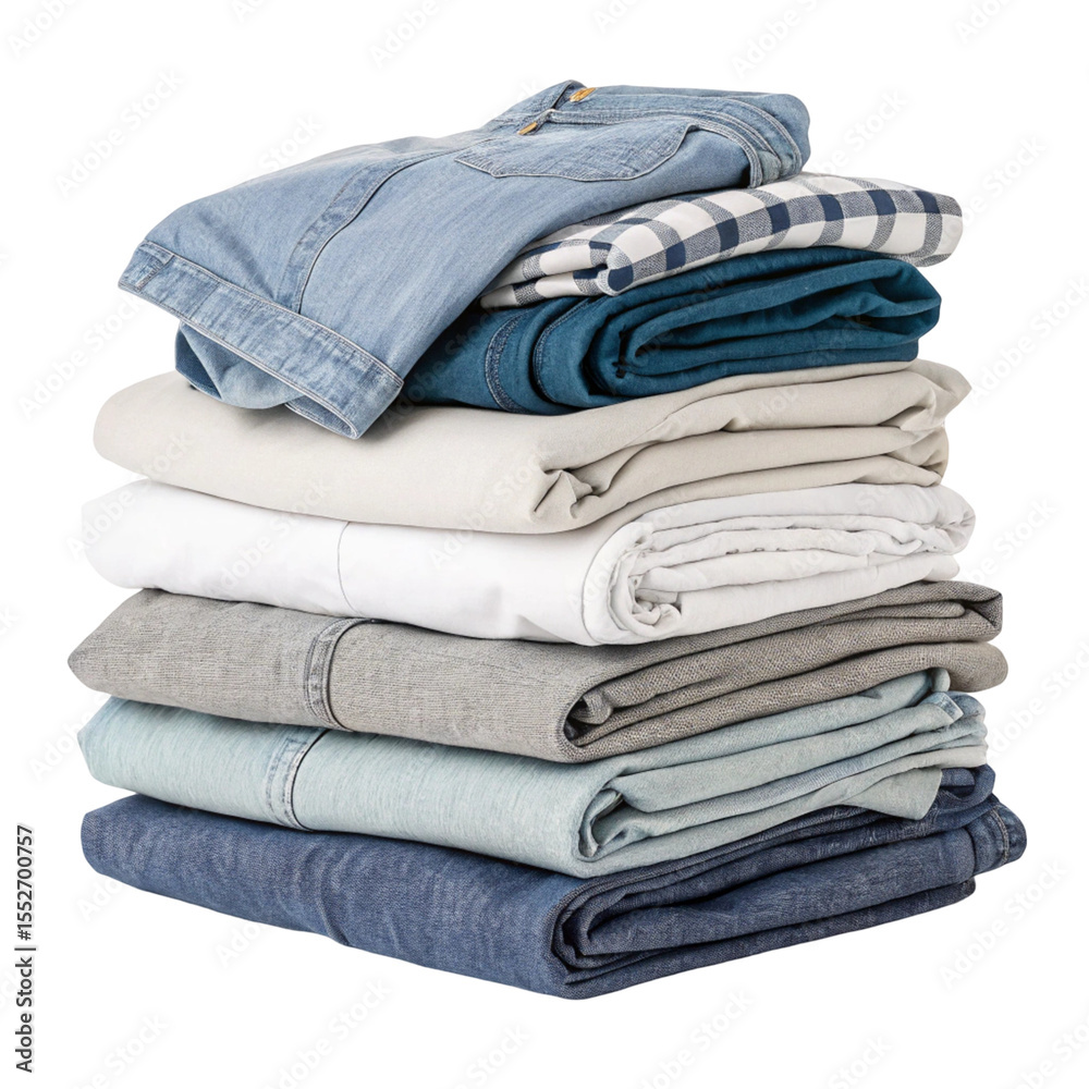 stack of blue jeans isolated stack of blue jeans isolated