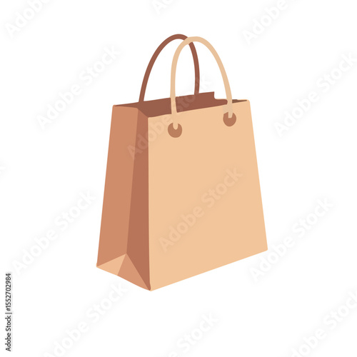shopping bag isolated on white