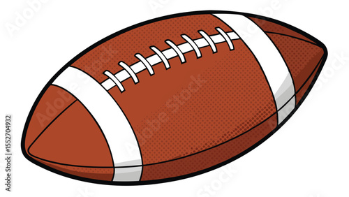 Ready for kickoff The thrill of the game with a classic leather american