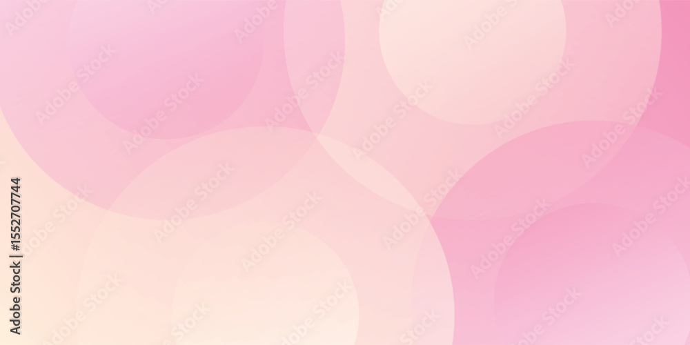 Obraz premium Abstract pastel colorful pink and yellow gradations. Circle effect style geometric abstract background simple