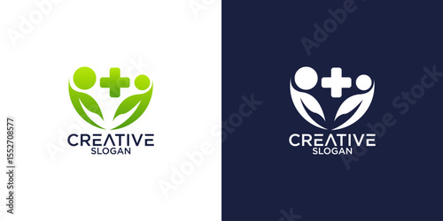 medical logo design vector