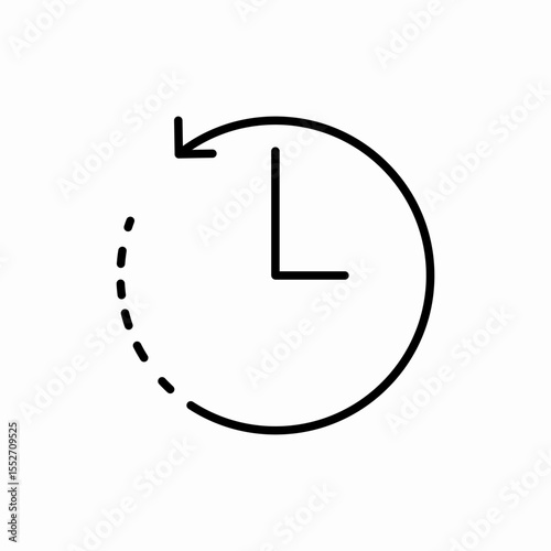 clock timer dotted icon vector sign
