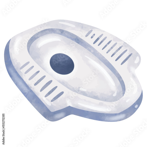 Cute asian squat toilet cartoon illustration in watercolor painting style, clip art of toilet, toilet clip art, clip art toilet, squatting toilet clipart, gambar toilet jongkok