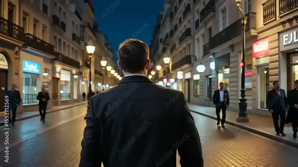 man walking in the city man walking in the city
