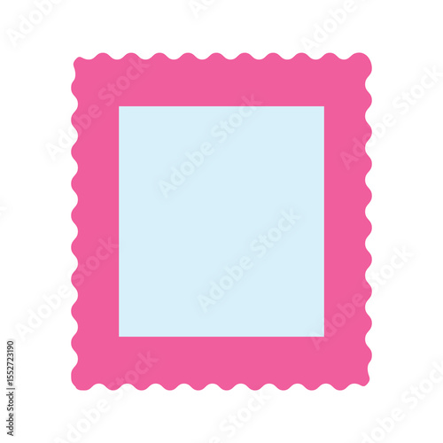 Elegant Mirror Glass Stylized and Editable Vector Illustration for House Appliances Design Theme.