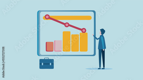 Market Downturn Analysis Business Strategy Meeting and Financial Report Presentation for Investment