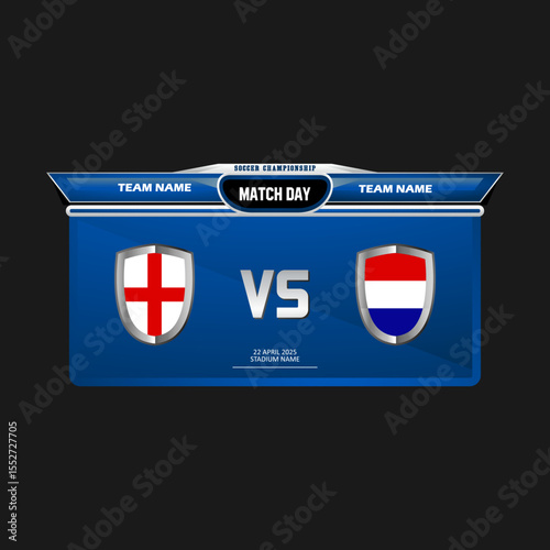 Bundle Football Broadcast  Illustration vector
