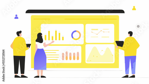 Data Driven Strategy Analyzing Trends and Charts for Business Growth and Success in Collaborative