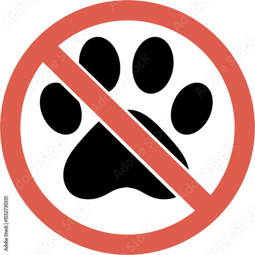 No pets icon sign