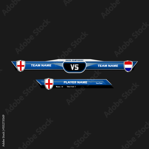 Bundle Football Broadcast  Illustration vector