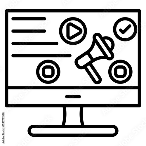 Digital Marketing Vector Icon