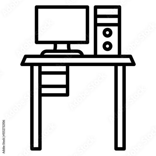 Desk Vector Icon