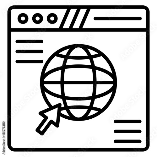 Web Browser Vector Icon