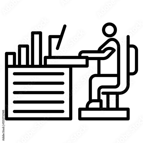 Office Worker Vector Icon