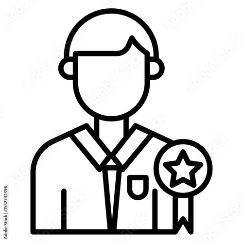 Employee Of The Month Vector Icon