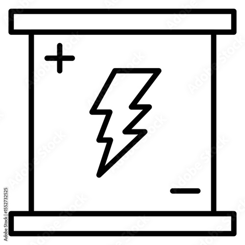 Car Battery Vector Icon