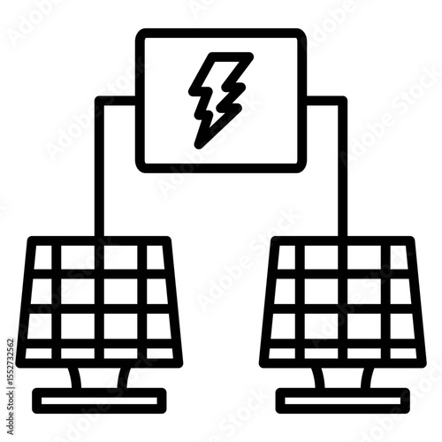 Solar Panel Vector Icon