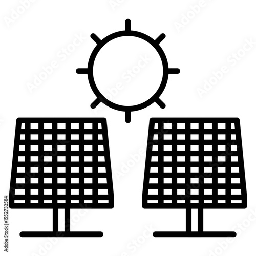 Solar Energy Vector Icon