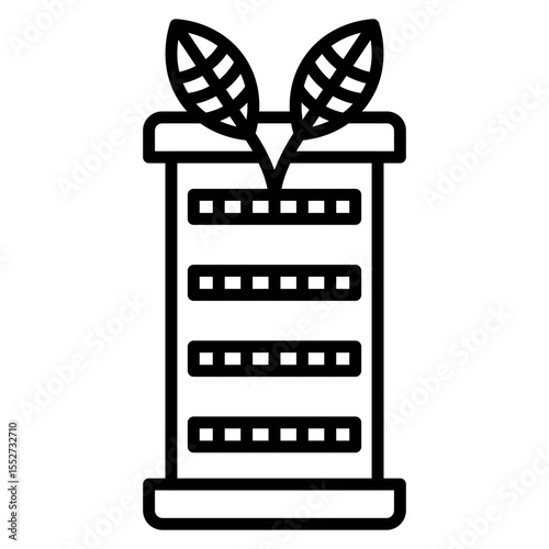 Eco Battery Vector Icon